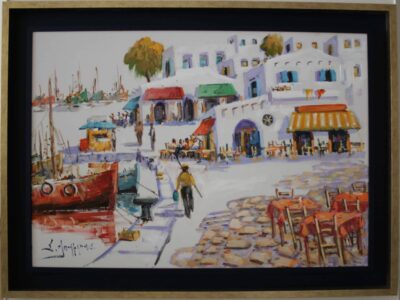 tsoukas.gr Νησιώτικο Μπουράνης Σ. Νησιώτικο Μπουράνης Σ. Τσούκας - Κορνίζες & Πίνακες Ζωγραφικής