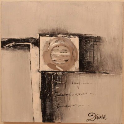 Ασπρόμαυρο μοντέρνο 60x60 Τσούκας - Κορνίζες & Πίνακες Ζωγραφικής