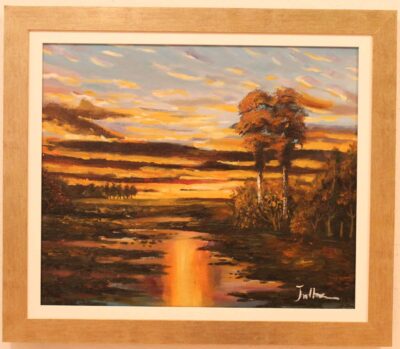 Ηλιοβασίλεμα Ελαιογραφίες εισαγωγής Τσούκας - Κορνίζες & Πίνακες Ζωγραφικής