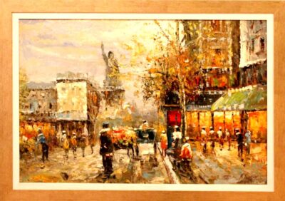 Το άγαλμα της ελευθερίας Ελαιογραφίες εισαγωγής Τσούκας - Κορνίζες & Πίνακες Ζωγραφικής