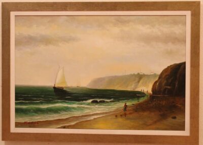 Η πράσινη θάλασσα 60x90 Τσούκας - Κορνίζες & Πίνακες Ζωγραφικής