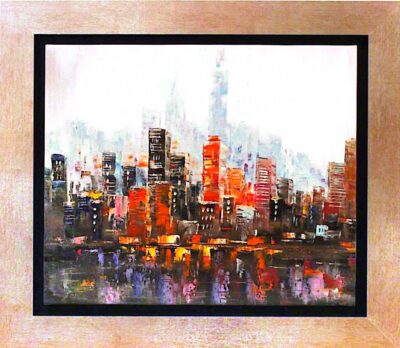 Η πόλη 50x60 Τσούκας - Κορνίζες & Πίνακες Ζωγραφικής