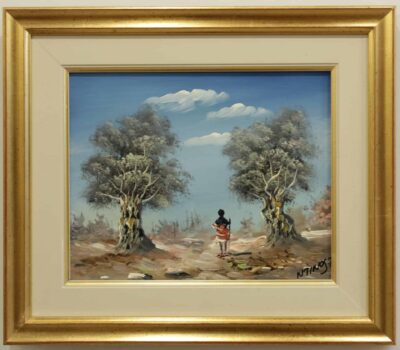 Βόλτα στις ελιές Ντίνος Τ. Τσούκας - Κορνίζες & Πίνακες Ζωγραφικής