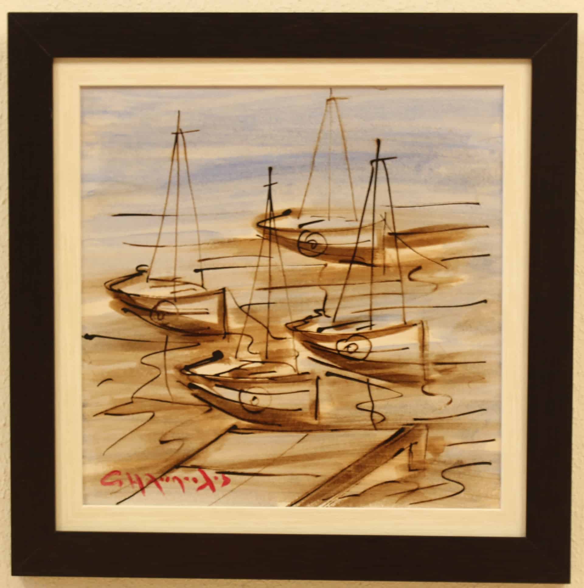 tsoukas.gr Οι βάρκες 40x40 Οι βάρκες 40x40 Τσούκας - Κορνίζες & Πίνακες Ζωγραφικής