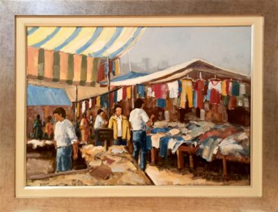 Λαϊκή αγορά 50x70 Τσούκας - Κορνίζες & Πίνακες Ζωγραφικής