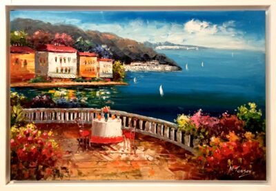 Εκπληκτική θέα Ελαιογραφίες εισαγωγής Τσούκας - Κορνίζες & Πίνακες Ζωγραφικής