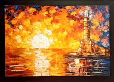 Ο φάρος 60x90 Τσούκας - Κορνίζες & Πίνακες Ζωγραφικής