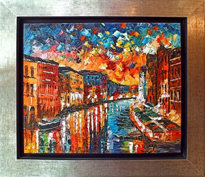 Μοντέρνα Βενετία 50x60 Τσούκας - Κορνίζες & Πίνακες Ζωγραφικής