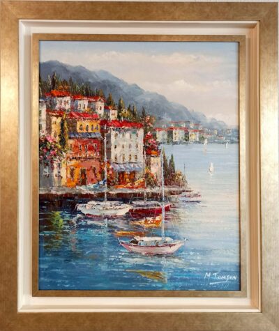 Νησιώτικο τοπίο 50x60 Τσούκας - Κορνίζες & Πίνακες Ζωγραφικής