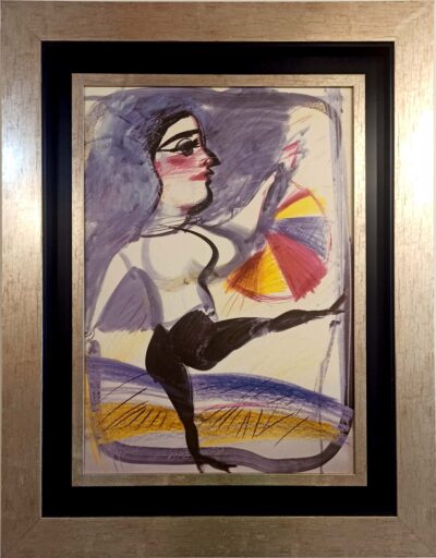 Γυναίκα στη παραλία Ανάτυπα επεξεργασμένα σε καμβά Τσούκας - Κορνίζες & Πίνακες Ζωγραφικής