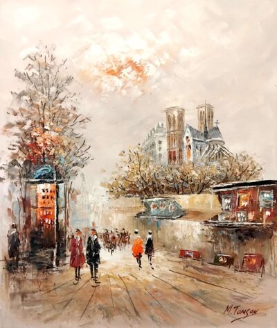 Περίπατος στο Παρίσι 2 50x60 Τσούκας - Κορνίζες & Πίνακες Ζωγραφικής