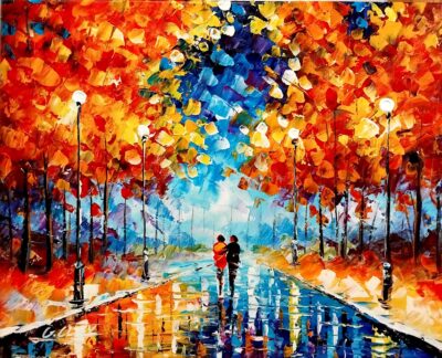 Περίπατος στη πόλη Ελαιογραφίες εισαγωγής Τσούκας - Κορνίζες & Πίνακες Ζωγραφικής