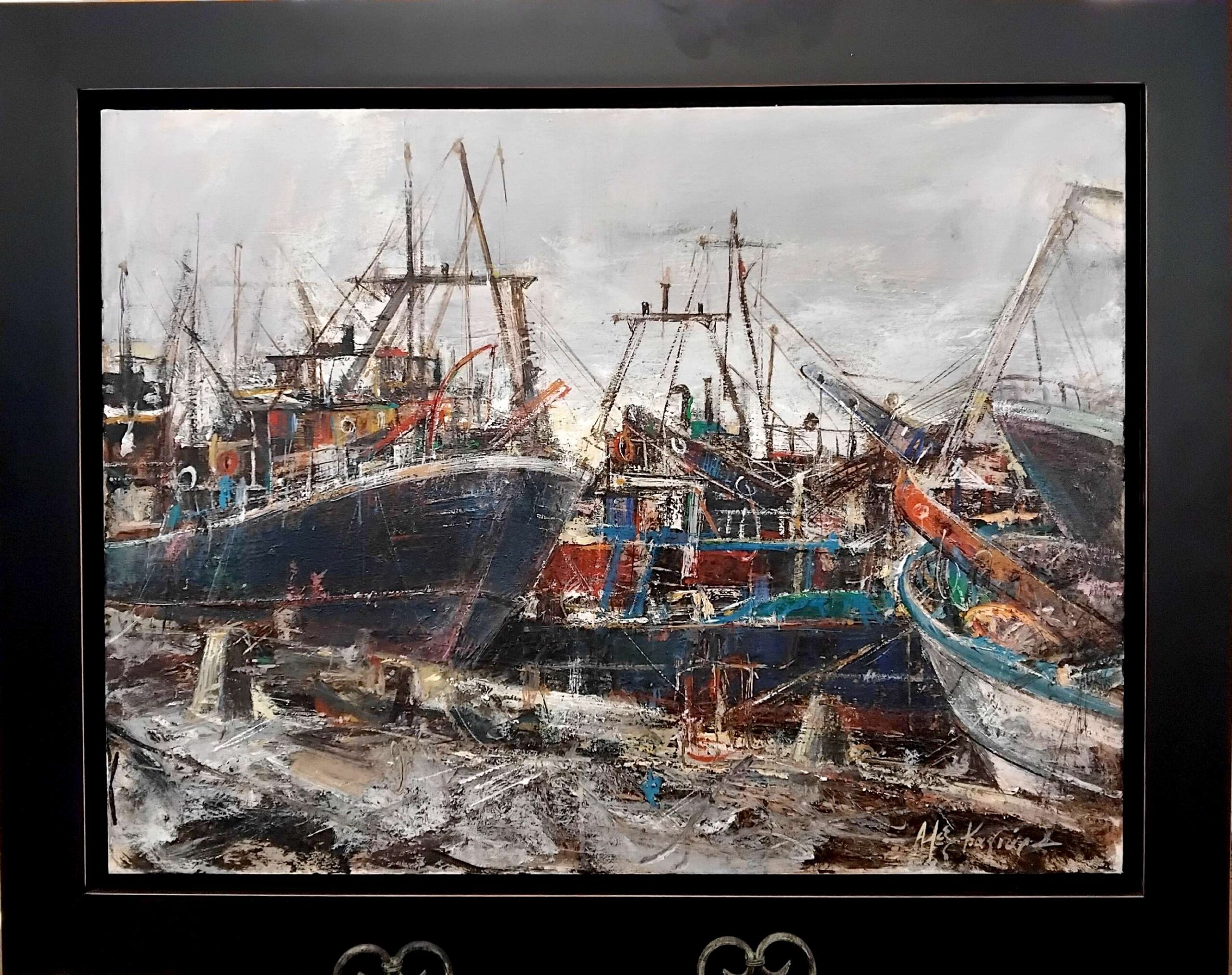 Βάζο με λουλούδια 1 Μπουράνης Σ. Τσούκας - Κορνίζες & Πίνακες Ζωγραφικής