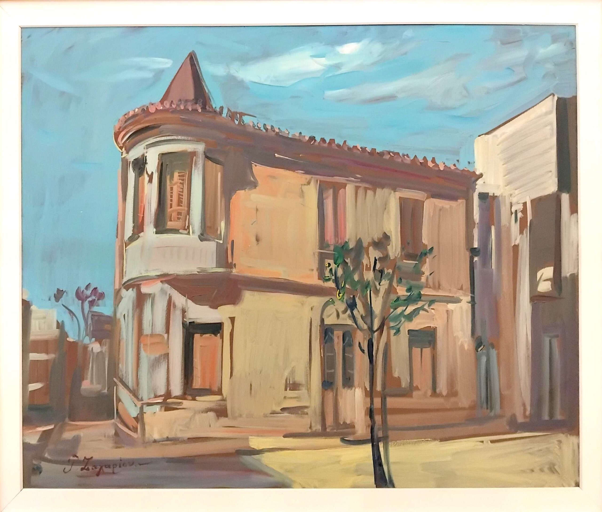 Γυναίκα σε δωμάτιο ΆΓΓΕΛΟΣ Τσούκας - Κορνίζες & Πίνακες Ζωγραφικής