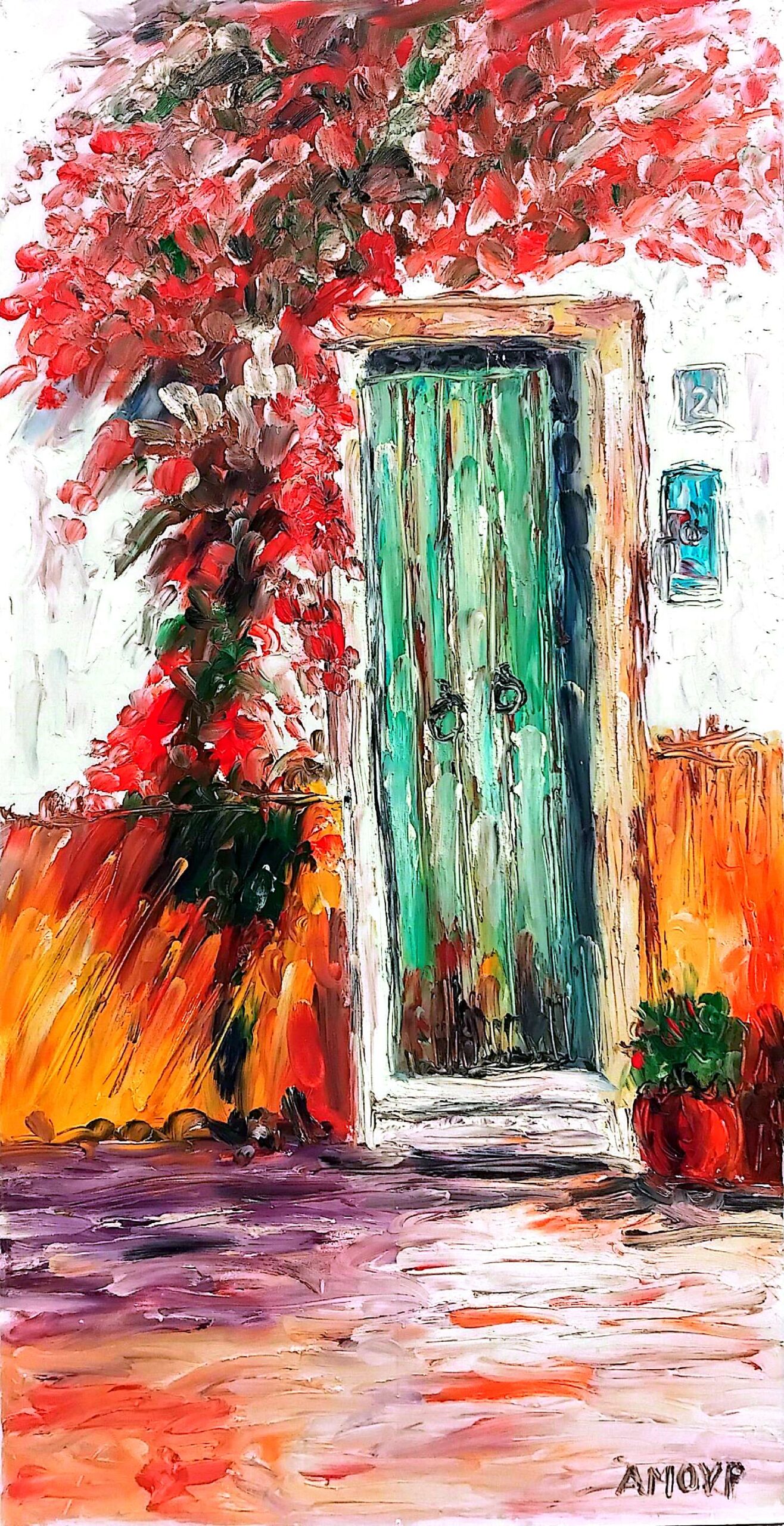 tsoukas.gr Πόρτα με λουλούδια Amour Πόρτα με λουλούδια Amour Τσούκας - Κορνίζες & Πίνακες Ζωγραφικής