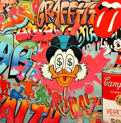 Σκρουτζ pop art Pop Art Τσούκας - Κορνίζες & Πίνακες Ζωγραφικής