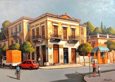 Κλασικό τοπίο Τσιμογιάννης Λ. Τσούκας - Κορνίζες & Πίνακες Ζωγραφικής