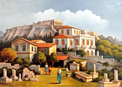 tsoukas.gr Ζευγάρι Γεωργαντά Κ. Ζευγάρι Γεωργαντά Κ. Τσούκας - Κορνίζες & Πίνακες Ζωγραφικής