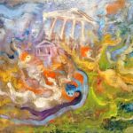 Ποδήλατο στη πόλη Badri Τσούκας - Κορνίζες & Πίνακες Ζωγραφικής