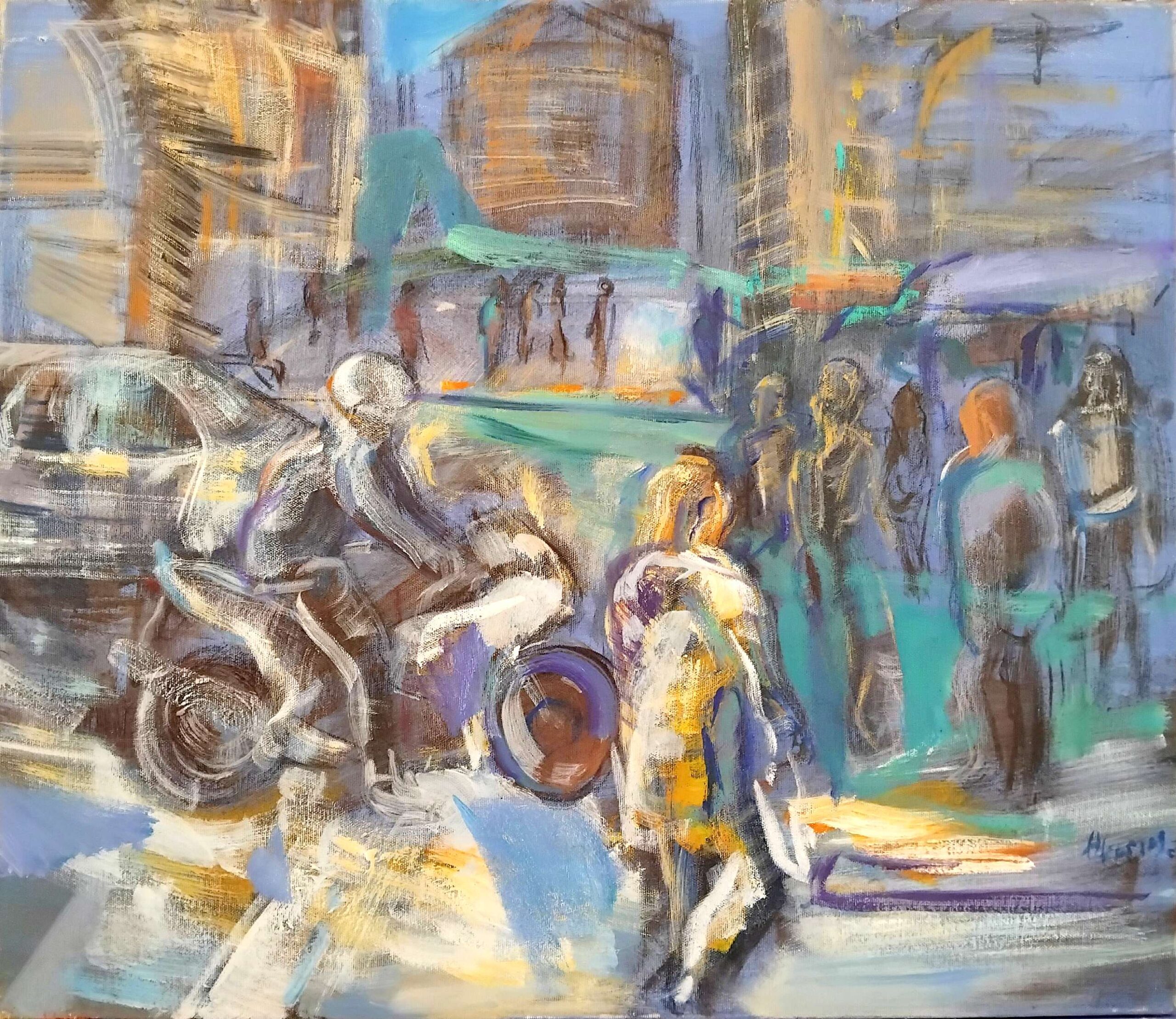 tsoukas.gr Νυχτερινή ζωή 1 Θ. Καγιάς Νυχτερινή ζωή 1 Θ. Καγιάς Τσούκας - Κορνίζες & Πίνακες Ζωγραφικής