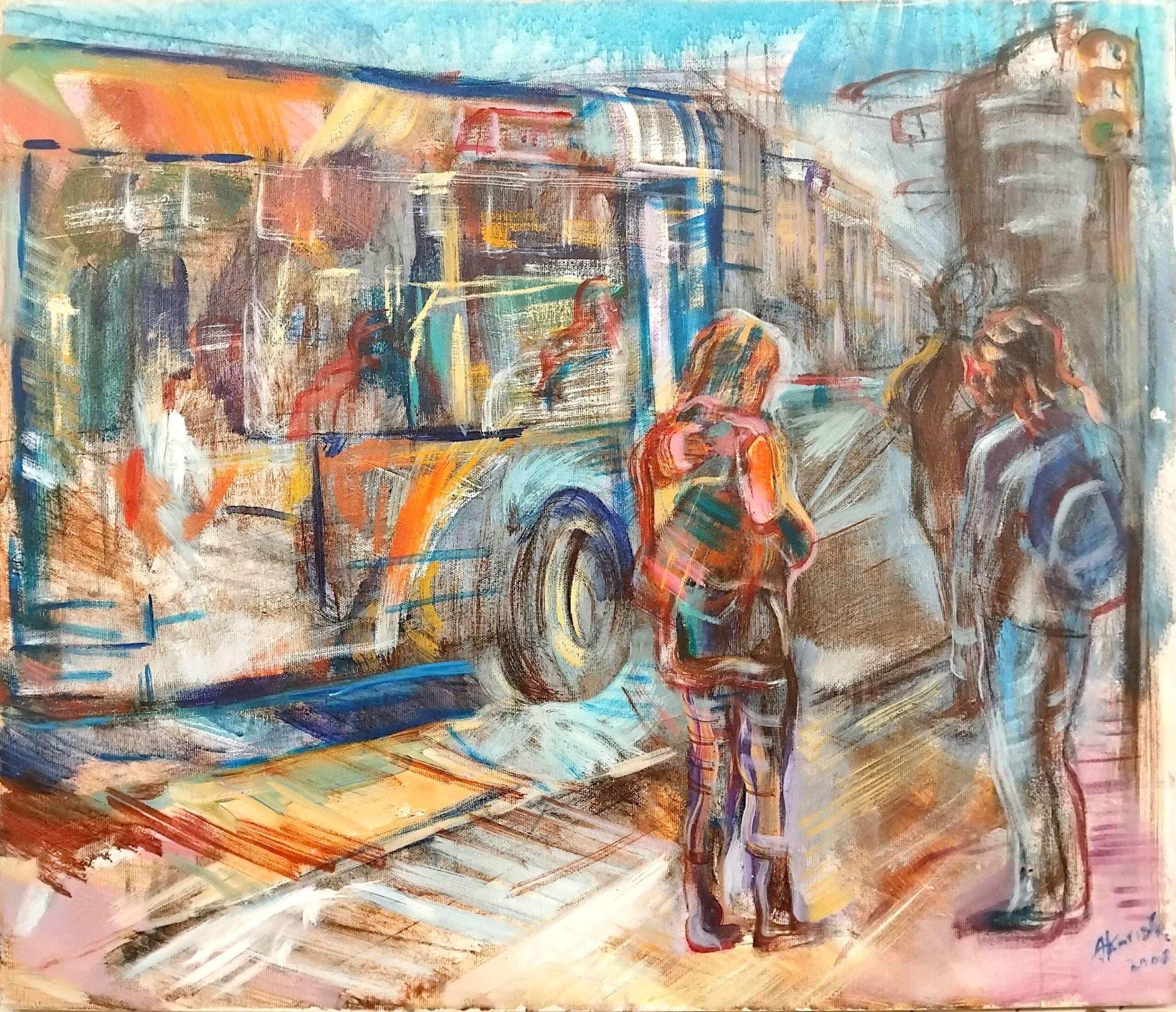 tsoukas.gr Νυχτερινή ζωή 2 Θ. Καγιάς Νυχτερινή ζωή 2 Θ. Καγιάς Τσούκας - Κορνίζες & Πίνακες Ζωγραφικής