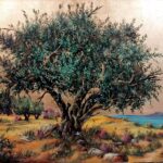 Περίπατος πολύχρωμος μοντέρνος 60x90 Τσούκας - Κορνίζες & Πίνακες Ζωγραφικής