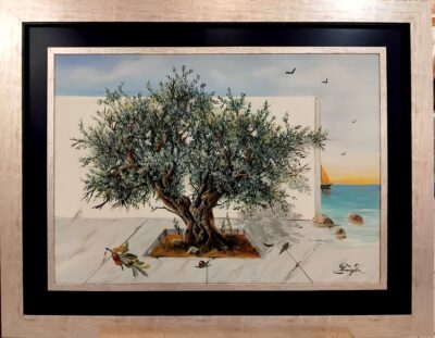 Μοντέρνα ελιά 70x100 Τσούκας - Κορνίζες & Πίνακες Ζωγραφικής