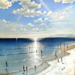 Άλογο που καλπάζει 70x100 Τσούκας - Κορνίζες & Πίνακες Ζωγραφικής