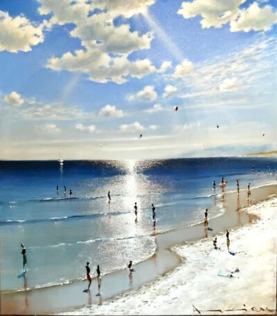 Παραλία Αντωνίου Κώστας Τσούκας - Κορνίζες & Πίνακες Ζωγραφικής