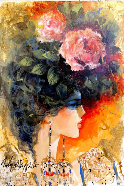 Ήρεμη θηλυκότητα Γεωργαντά Κ. Τσούκας - Κορνίζες & Πίνακες Ζωγραφικής