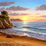 Ελιά στην ακροθαλασσιά Γ. Χαζαρίδης Τσούκας - Κορνίζες & Πίνακες Ζωγραφικής